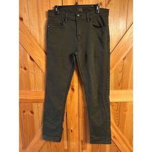 JACHS Mens Dark Green Wash Straight Jeans Stretch Size 32x32 (5173)